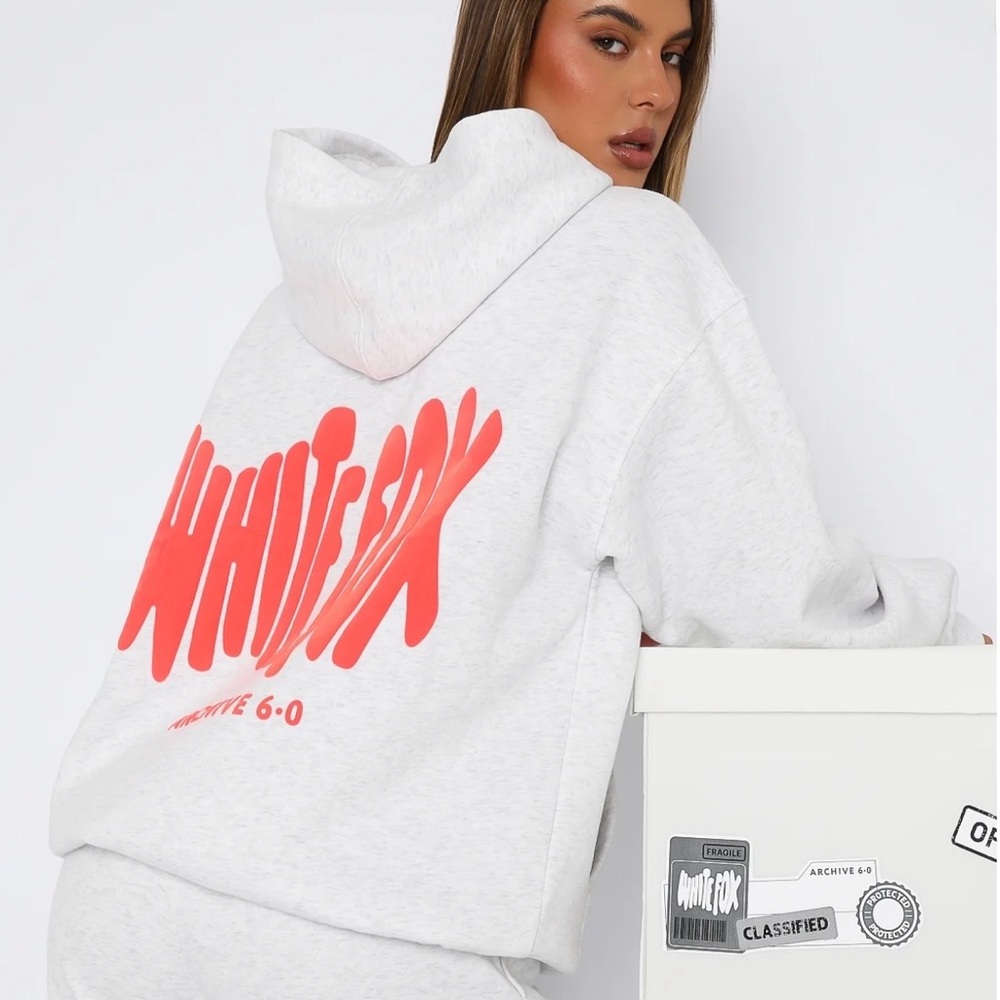 WHITE FOX Hoodie Cloudburst